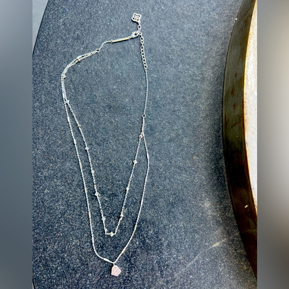 Kendra Scott Clove Multi Strand Silver Necklace